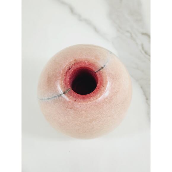 Paperweight Marble Stone Carved Apple Polish 3 1/2" Crowning Touch 80s Vintage - Picture 11 of 14